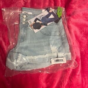 Light Blue Denim Shorts